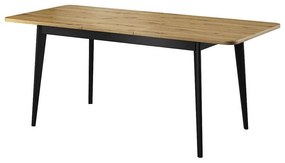 Τραπέζι επεκτεινόμενο 41110-NR-ART Artisan+Μαύρο 140-180x76x80cm Μελαμίνη