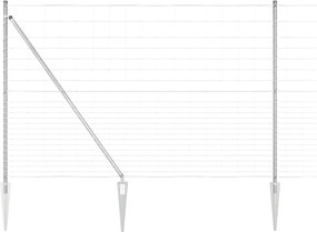 vidaXL Στύλος Περιφράξεων Γαλβανισμένο 25 x 1,6 μ Ατσάλι