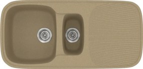 Sanitec Classic 301 (97×50) - Γρανιτένιος νεροχύτης - Metallic CREAM