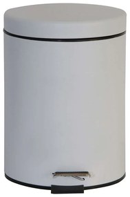 Κάδος Απορριμμάτων Classic 02-3746 Λευκός Ματ 5Lt Estia Metal