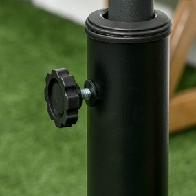 Βάση ομπρέλας Βάση ομπρέλας, αδιάβροχη, με ρόδες, Ø53 x 41H cm, μαύρο