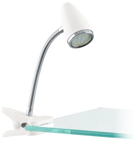 Φωτιστικό Clip-on Eglo 94329 RICCIO 1 Λευκό (White)|Χρώμιο (Chrome) 3000K