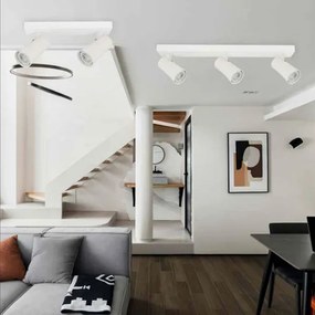 Σποτ οροφής μονό λευκό Gu10 S1901 εσωτερικού χώρου IP20