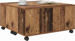 vidaXL Τραπεζάκι σαλονιού Παλιό ξύλο 75 x 75 x 38 cm