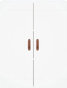 vidaXL Ντουλάπι Λευκό 69,5x34x180 εκ. από Επεξεργασμένο Ξύλο