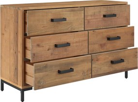 vidaXL Ντουλάπι Καφέ 110 x 35 x 70 εκ. από Μασίφ Ξύλο Πεύκου
