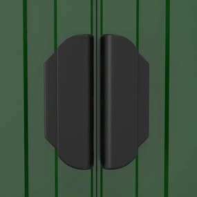 vidaXL Αποθήκη Κήπου Πράσινη 192x440x223 εκ. Γαλβανισμένο Ατσάλι