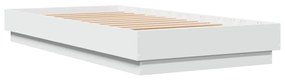 vidaXL Πλαίσιο Κρεβατιού Λευκό 90 x 190 εκ. από Επεξεργασμένο Ξύλο