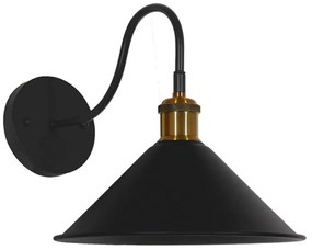 Φωτιστικό Τοίχου-Απλίκα Anbet 01121 Black GloboStar Metal