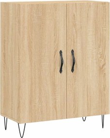 vidaXL Ντουλάπι Sonoma δρυς 69,5 x 34 x 180 εκ. από Επεξεργασμένο Ξύλο