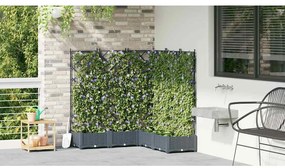 vidaXL Κηποτινάκι με Τρέλα 5 pcs Ανοιχτό γκρι 120 x 120 x 125.5 εκ. PP
