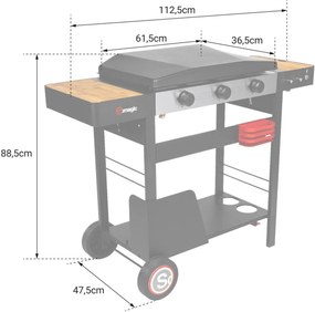 Ψησταριά υγραερίου - Plancha Somagic Solia 350