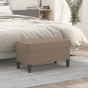vidaXL Πάγκος Taupe 70 x 35 x 41 εκ. Υφασμάτινος