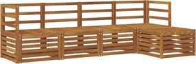 vidaXL Σειρά Καναπέ Εξωτερικού 5 pcs Φυσικό