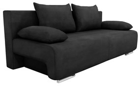 Καναπές Κρεβάτι Τριθέσιος ArteLibre GEORGIA Σκούρο Γκρι 194x93x72cm