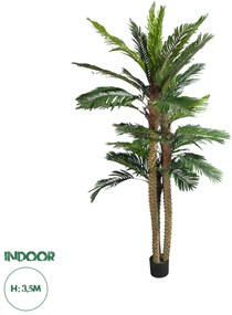 20087 GloboStar® Artificial Garden COCONUT PALM TREE 20087 Τεχνητό Διακοσμητικό Φυτό Φοινικόδεντρο Κοκοφοίνικας Υ350cm
