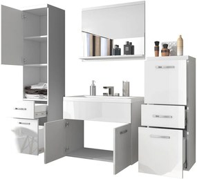 Σετ μπάνιου Alba-Γκρι Ματ