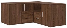 vidaXL Γωνιακό Έπιπλο Καφέ δρυς 160x40x45 εκ. από Επεξεργ. Ξύλο
