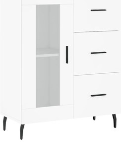 vidaXL Ντουλάπι Λευκό 69,5x34x180 εκ. από Επεξεργασμένο Ξύλο