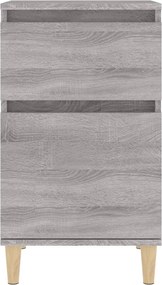 vidaXL Κομοδίνο Γκρι Sonoma 40x35x70 εκ.