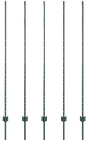 vidaXL Πό posts φράχτη 10 pcs Πράσινο 160 cm Ατσάλι
