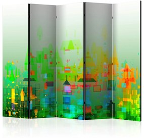 Διαχωριστικό με 5 τμήματα - Abstract City II [Room Dividers] 225x172