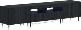 vidaXL 5 Τεμάχια LED Τηλεοπτικού Ντουλαπιού Μαύρο Επεξεργασμένο Ξύλο