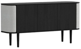 Μπουφές Treasures Horizons S 5107C709-03 150x43x75cm Black Oak-Light Grey Umage Steel,Wood