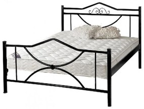 Metal Bed Margarita Μαύρο, 0.90x200 εκ.