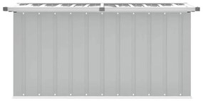 vidaXL Μπαούλο Αποθήκευσης Κήπου Γκρι 129 x 67 x 65 εκ.