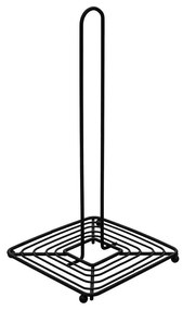 Estia 01-1339 Βάση για Χαρτί Κουζίνας Μεταλλική Μαύρη 15x15x30cm