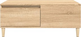 vidaXL Τραπεζάκι Σαλονιού Sonoma Δρυς 90x50x36,5 εκ. Επεξεργασμ. Ξύλο