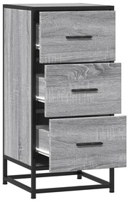 vidaXL Ραφιέρα Γκρι Sonoma 35,5x35x76 εκ. Επεξ. Ξύλο + Μέταλλο