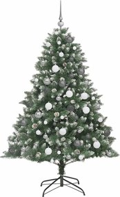 vidaXL Τεχνητό Χριστουγεννιάτικο Δέντρο με 300 LED Πράσινο 180 cm
