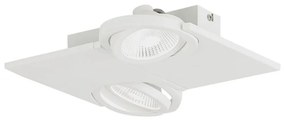 Φωτιστικό Οροφής-Σποτ 39134 Brea Led/2 White Eglo Aluminium, Glass