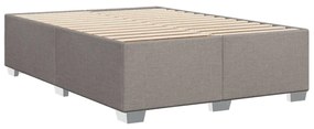 vidaXL Σκελετός Κρεβατιού Χωρίς Στρώμα Taupe 140x200 εκ. Υφασμάτινο