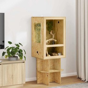 vidaXL Terrarium Καφέ 50 x 50 x 80 cm OSB