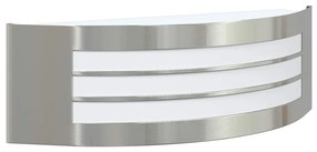 vidaXL Εξωτερικά Φωτιστικά Τοίχου 2 pcs Ασημί 32 x 10 x 10 εκ