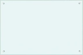 vidaXL Πλάτη Κουζίνας Λευκή 90 x 60 εκ. από Ψημένο Γυαλί