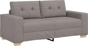 vidaXL Καναπές-Διθέσιος με Θέση Ύφασμα, Μπεζ 180x77x82 εκ.