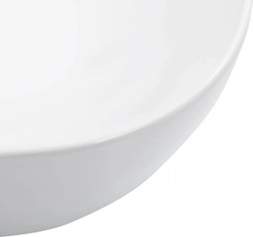 vidaXL Νιπτήρας Λευκός 45,5 x 32 x 13 εκ. Κεραμικός