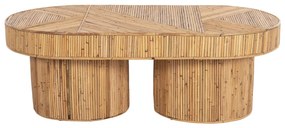 ΤΡΑΠΕΖΙ ΣΑΛΟΝΙΟΥ GATSBY ΟΒΑΛ TOP  RATTAN ΧΡΩΜΑ ΦΥΣΙΚΟ 110x59x39Υεκ.