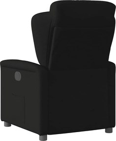 vidaXL Πολυθρόνα Ανακλινόμενη Μαύρη Υφασμάτινη