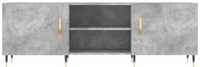 vidaXL Έπιπλο Τηλεόρασης Γκρι Σκυροδέματος 150x30x50 εκ. Επεξ. Ξύλο