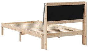 vidaXL Σκελετός Κρεβατιού Καφέ 100 x 200 cm Στερεά ξυλεία πεύκου