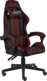 vidaXL Καρέκλα Racing Μαύρο / Λευκό από Συνθετικό Δέρμα