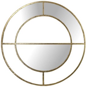 Καθρέπτης ArteLibre Χρυσό Μέταλλο 77.5x2x77.5cm