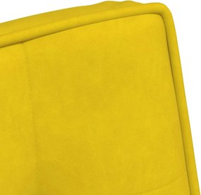 vidaXL Καρέκλα χαλάρωσης κίτρινη 64x74x84 cm Βελούδο