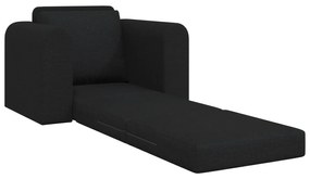 vidaXL Κατώφλι Καναπές Κρεβάτι 2 σε 1 Μαύρο 98x71x83 εκ Υφασμάτινο