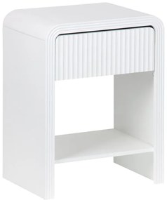 Κομοδίνο Zeplen MDF σε λευκή απόχρωση 40x30x53εκ 40x30x53 εκ.